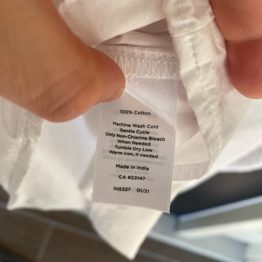 Talbots Peasant Blouse—White—1XP - Picture 2 of 5